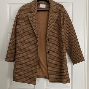 Oak + Fort houndstooth jacket size small